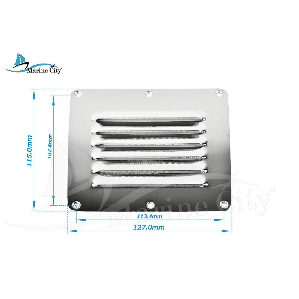Rectangle Stamped Louvered Vent (4-1/2”×5”)(1pcs)