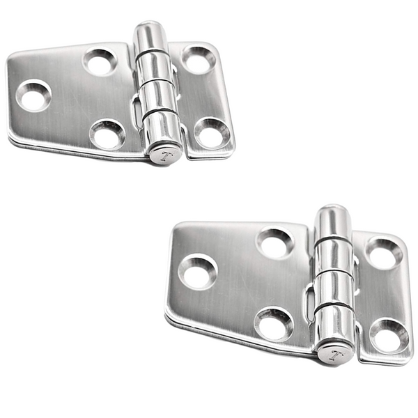 Strap Hinges Short Sided Stainless Steel (2.2" ×1.5")