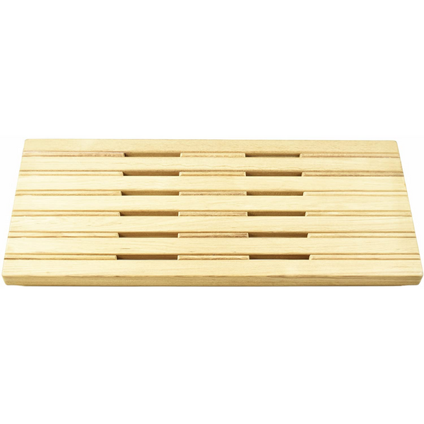 Teak Wall Mount Fold Down Bench with Slots for Boat, Shower Room,(30"×13")