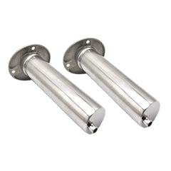 Marine City Heavy Duty 316 Stainless-Steel Deluxe Flush Mount Fishing Rod/Pole Holder with Drain,90 Degree (2pcs)