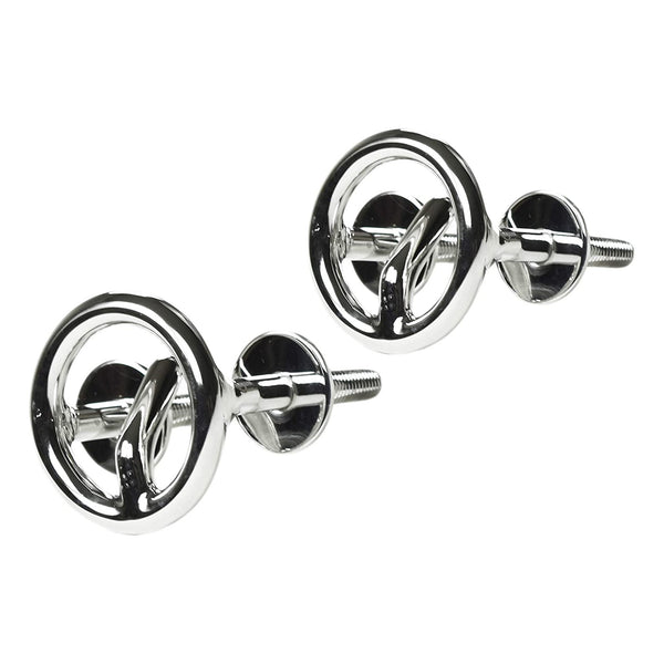 Marine City 316 Stainless-Steel Marine Transom Mount Ski Tow Hook 2 Pcs (3/8”× 1-1/2”)