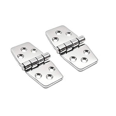 Marine City A Pair of 304 Stainless Steel Marine Grade Mirror Polished Door Hinge for Boat, RVs (Size: 3