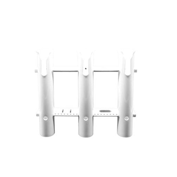 Marine City White Plastic Fishing Tube Rod Holder Rack-3 Link