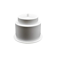 Marine City White Plastic Cup Drink Holder with Center-Drain Hole for Boat