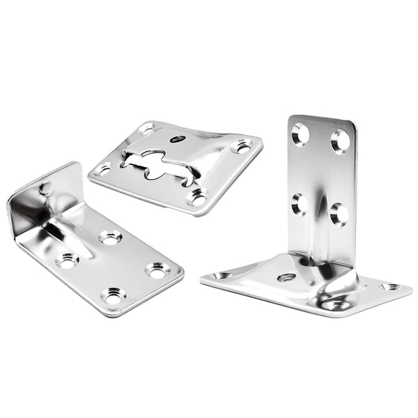 Marine City Stainless Steel Removable Table Bracket Set of 4