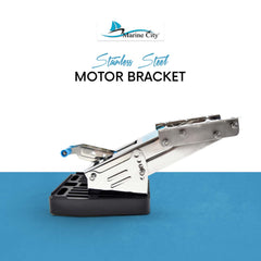 Marine City Stainless-Steel Outboard Motor Bracket Up to 20 HP