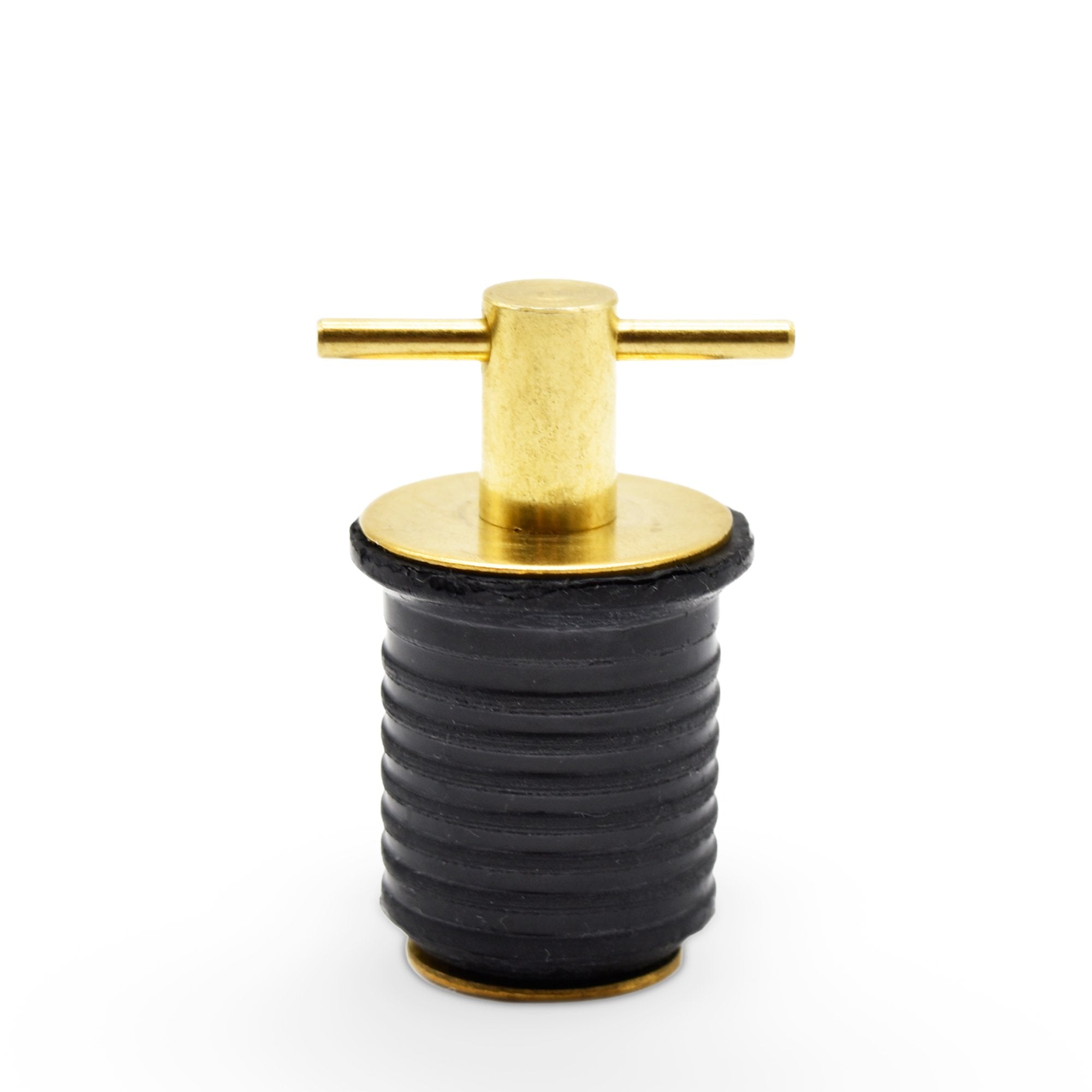 Marine City Brass T-Handle 1 inches or 1-1/4 inches Drain Plug for Boat (1 Inches Drain Plug)