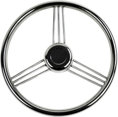 Marine City 316 Stainless-Steel Wheel 15 Degree Dish 9 Spokes 13-1/2 inches