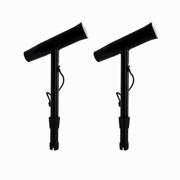 Marine City a Pair of Black Powder Coated Aluminum Outrigger Rod Holder (2 Pcs)