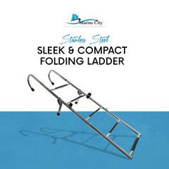 Marine City Stainless Steel 2 Step+3 Step Folding Ladder