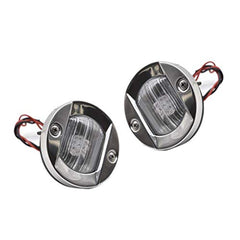 Flush Mount Caution Red LED Round Waterproof 3