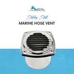 Marine City Ventilación de manguera marina de acero inoxidable para 4 pulgadas de diámetro. Manguera