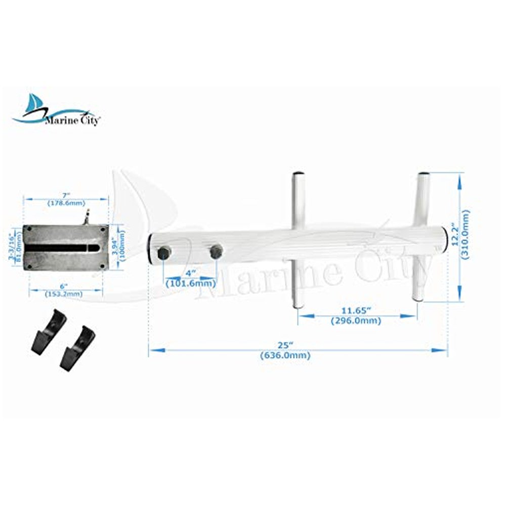 MARINE CITY Aluminum Dive Ladder for Boat Marine City Hardware