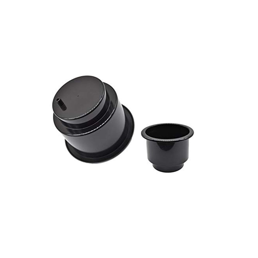 MARINE CITY Black Plastic Cup / Drink Holder with Offset Drain Hole (1 PC)
