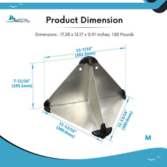 Marine City Reflector de radar de aluminio para barcos tipo octaédrico - 16