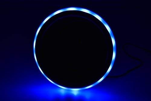 Marine City Blue LED Light Ring Stainless-Steel Cup Drink Holder with Drain (1pcs)