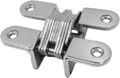 Marine City Boat 304 Stainless Steel Hidden Hinges-4 Point Fixing (2 Pcs) Large