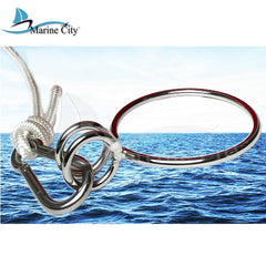 Marine City Boat Heavy-Duty Anchor Ring and Shackle for Anchor Pullers Marine Accessories