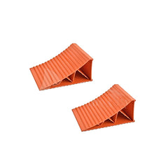 Marine City Tire up to 20 inches Orange Wheel Chocks (8-5/8 inches × 5 inches × 4-1/4 inches) (2 Per Pack)