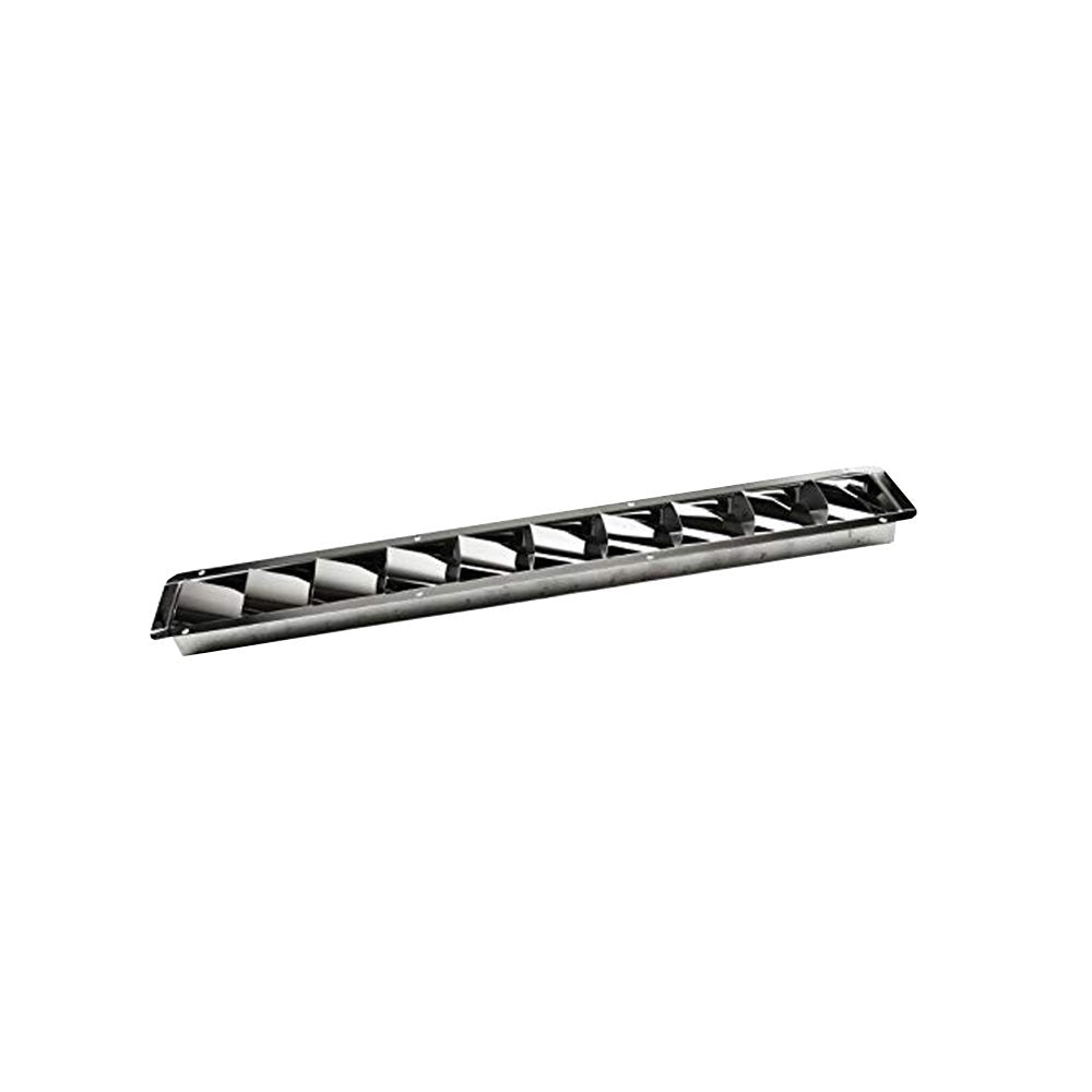 Marine City Stainless Steel 10 Slots Louvered Vent- 20-3/4 inch × 3 inch × 1-1/4 inch