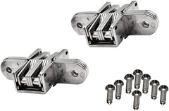Marine City Boat 304 Stainless Steel Hidden Hinges-4 Point Fixing (2 Pcs) Large
