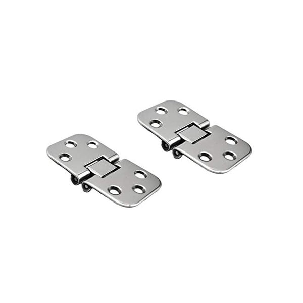 MARINE CITY Pair of Marine 316 Stainless Steel 180° Flush Mount Hatch Hinge for Boat( Size:2-3/4 inch x 1-5/8 inch)