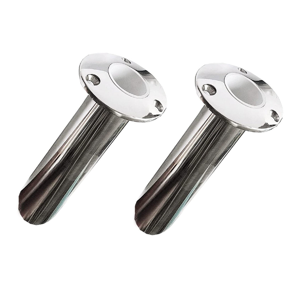 2pcs Fishing Rod Holders For Boat Rail Mount Stainless Steel Rod
