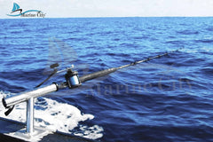 MARINE CITY un par de soportes para caña de pescar de acero inoxidable de grado 304 con forro y correa