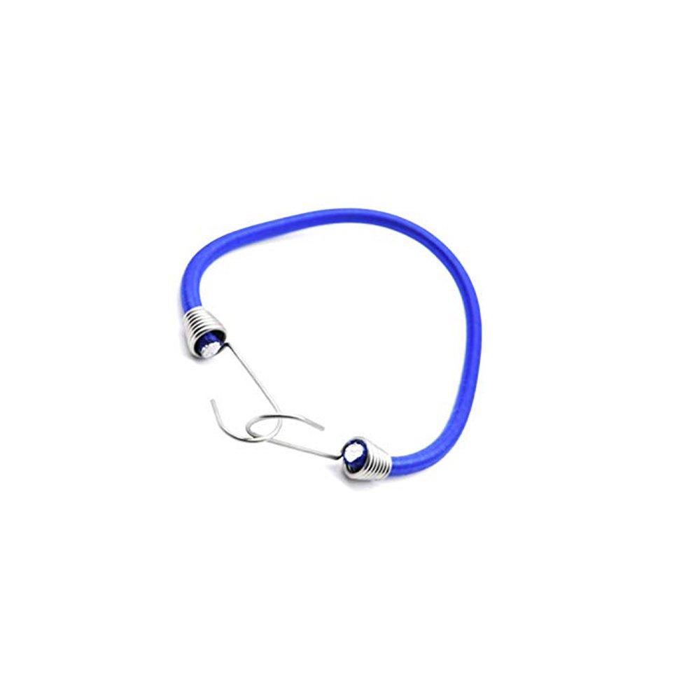 Marine City Blue Bungee Cord with Stainless-Steel Hook-15 inch for Boat