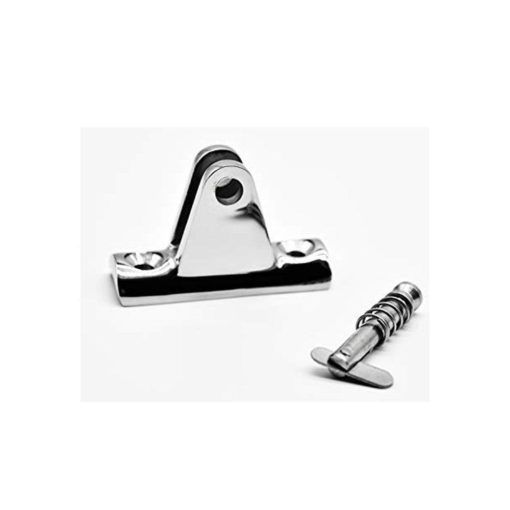 Marine City316 Stainless-Steel Bimini Top Deck Hinge with Removable Pin