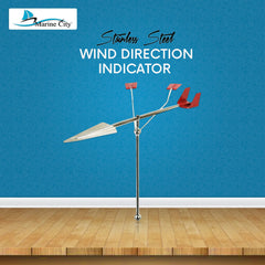 Marine City 316 Stainless-Steel Marine Sailboat Masthead Wind Direction Indicator 14-1/2