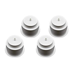 Marine City White Plastic Cup Drink Holder with Center-Drain Hole