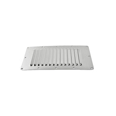 Marine City Stainless-Steel 5 inch × 9 inch Rectangle Stamped Louvered Vent