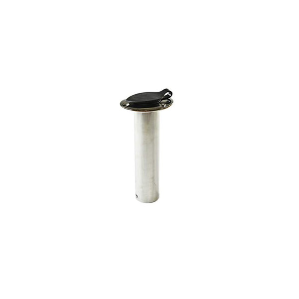 Marine City Stainless Steel Flush Mount Rod Holder & PVC Liner with Cap -90 Degree