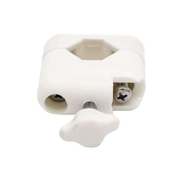 Marine City White Plastic Flag Pole Base for Boat Yacht, Cooperate with 7/8 inches to 1 inches Round Tube & Square Tube