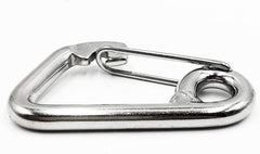 Marine City 316 Marine Grade Stainless Steel Carabiner Spring Snap Hook Boat (C:2-3/8 inches)