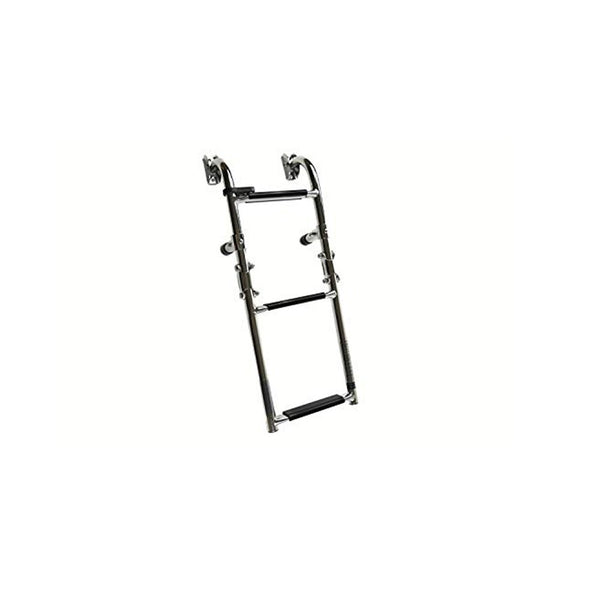 Marine City Stainless Steel Marine Grade Boat Yacht 1+2 Steps Foldable Boarding Ladder