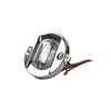 Flush Mount Caution Red LED Round Waterproof 3" (12V 18W)