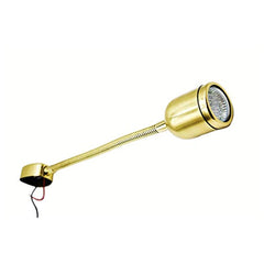 Marine City 15 inches Brass Cabin/ Reading/ Chart MR- 16-3W LED Light for Boat