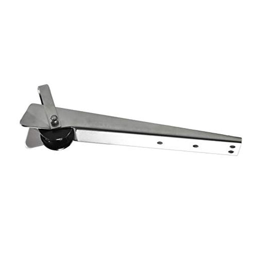 Marine City Stainless Steel Anchor Roller Bracket 15-1/4” Bow Mount with Rubber Roller