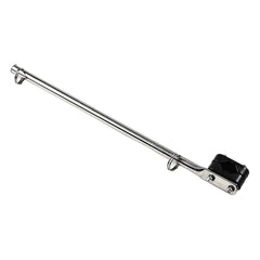 Marine City 316 Stainless Steel Rail Mounted Flag Staff for Boat Yacht,Cooperate with 7/8 Inches to 1 Inches Tube Boat