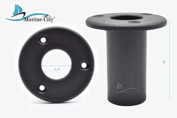 Marine City Tapones de inserción de tubo/escalera con gancho extraíble de 1 pulgada (2 por paquete) 