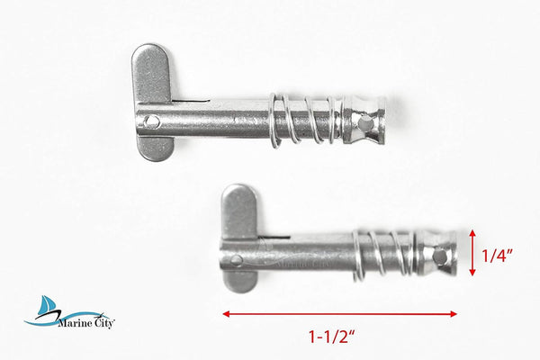 Marine City 316 Stainless Steel Quick Release Pins for Bimini Top (2pcs)