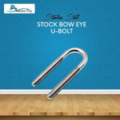 Marine City Stainless-Steel 1/2” Stock Bow Eye/U-Bolt (L: 5-1/4”)