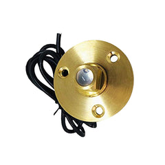 Marine City Under Water Red LED Light Waterproof Brass Drain Plug with Base Bronze Screw Drain Plug 1 Inch Hole Fishing Under Water Used for Marine Boat Yacht & Pool Lights