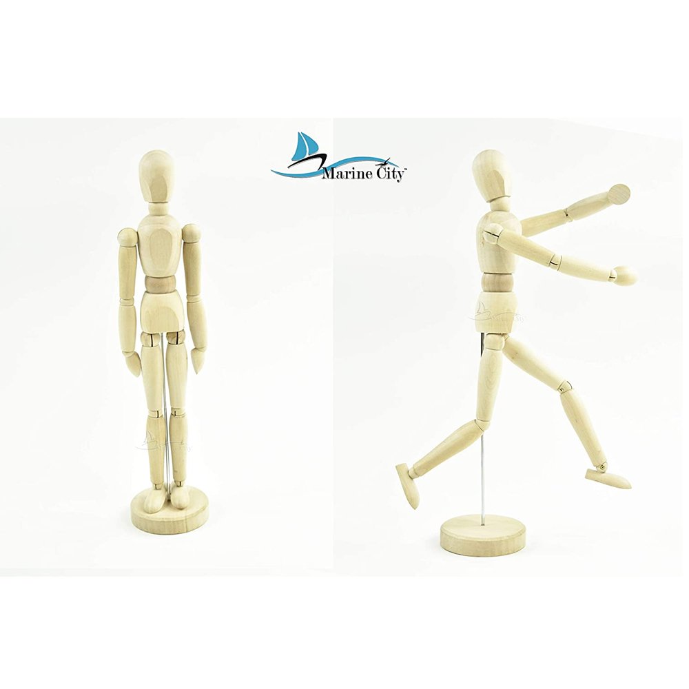 Marine City 3D Wooden Art Human Figure -13 Inches