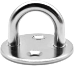 Marine City Marine Stainless-Steel Thick Ring Round Sail Shade Pad Eye Plate Boat Rigging (Small)
