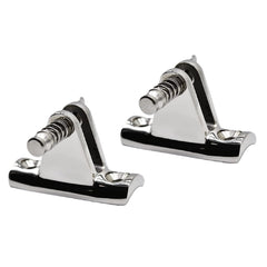 Marine City316 Stainless-Steel Bimini Top Deck Hinge with Removable Pin (2 Pcs)