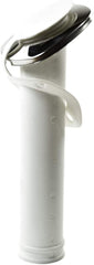 MARINE CITY Soporte de varilla de montaje empotrado de nailon blanco de 30°/estabilizado UV con tapa y junta de acero inoxidable 316 (10 piezas)