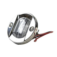 Flush Mount Caution White Round Stainless Waterproof 3”  LED (12V 18W)